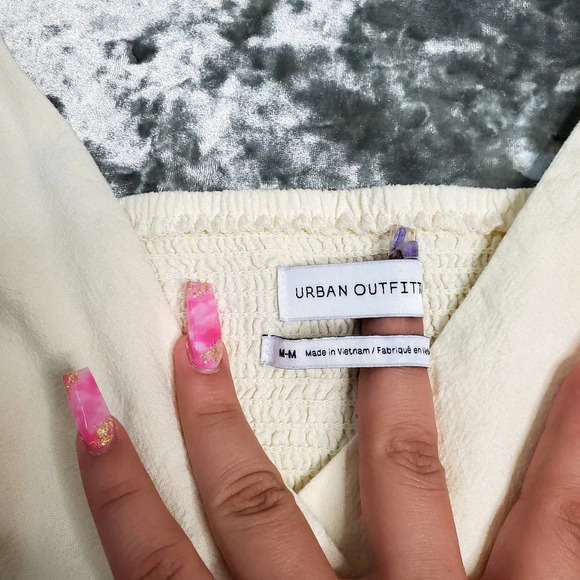 Urban Outfitters Yellow Linen Midi Wrap Dress - Picture 3 of 6